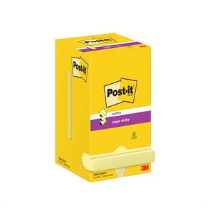 3M Post-it Z-Notes 76 x 76 mm, Super Sticky rumeno - paket 12 kos